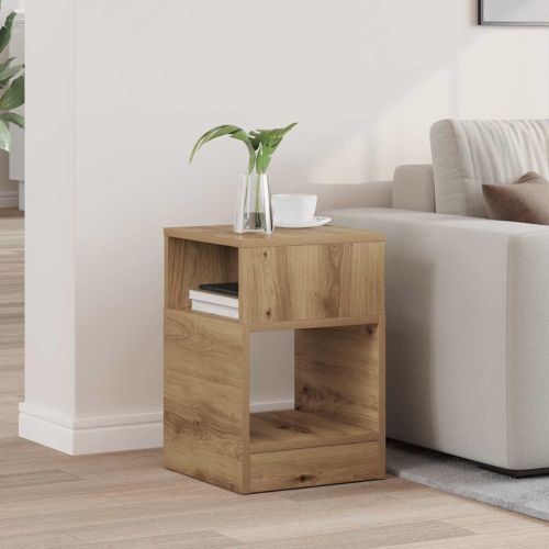 Крайна масичка Дъб 30,5 x 30 x 45 см Инженерна дървесина