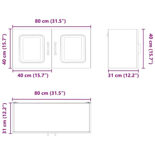 Панел за миялна машина Kalmar Дъб 80 x 31 x 40 см