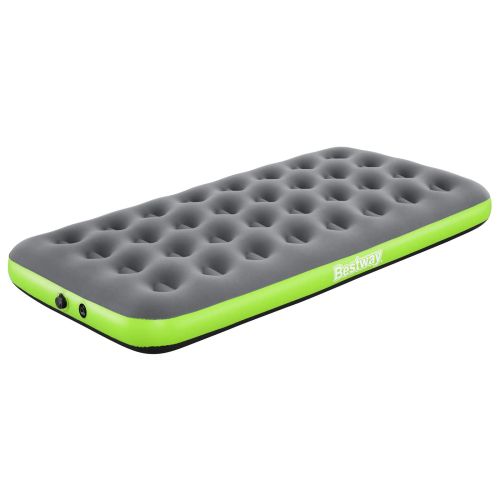 Bestway Въздушен матрак 1-местен 188 x 99 x 22 cm Сив и зелен