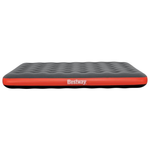Bestway Въздушен матрак 2-местен 203 x 152 x 22 cm Сив и червен