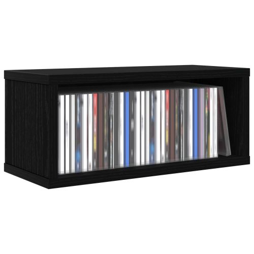 Рафтове за CDs Черен дъб 40 x 17 x 17 см Инженерна дървесина