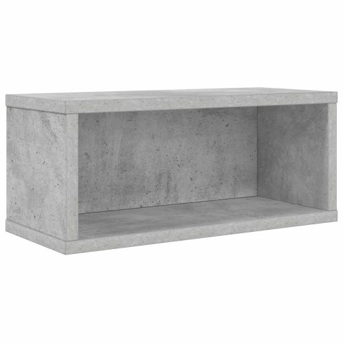 Рафтове за CDs Бетонно сиво 40 x 17 x 17 см Инженерна дървесина