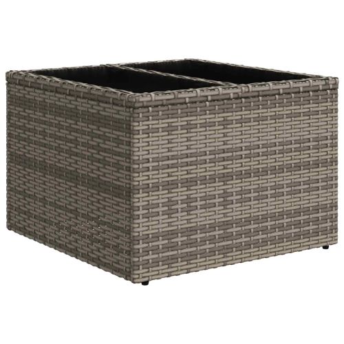 Градински Софа Комплект 5 pcs 4-Seater Сиво полиратан
