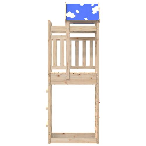 Игрална кула Кафяво 85 x 52,5 x 239 см Солидно борово дърво