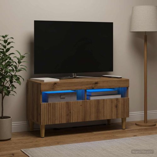 LED телевизионен кабинет ARNHEM 81 x 35 x 43 см Дъб артизан