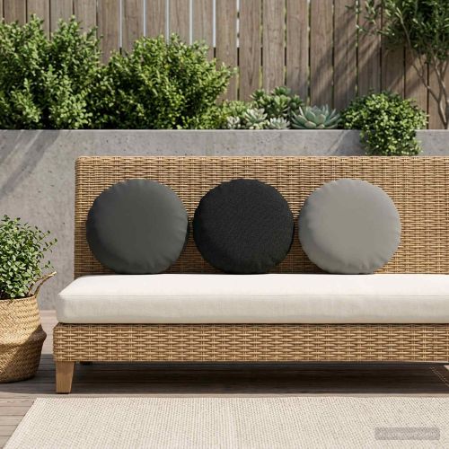 Калъфка за възглавница 6 pcs HEERLEN Антрацит Ø 30 cm Полиестер