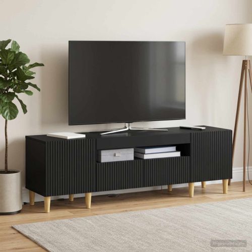 LED телевизионен кабинет ARNHEM 153 x 35 x 43 см Черно