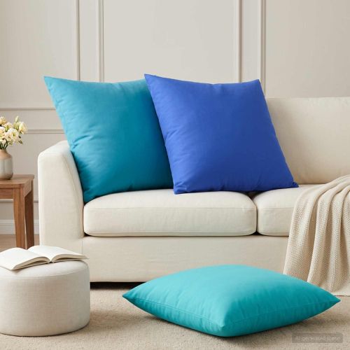 Калъфка за възглавница 6 pcs HEERLEN Кралско синьо 80 x 80 cm