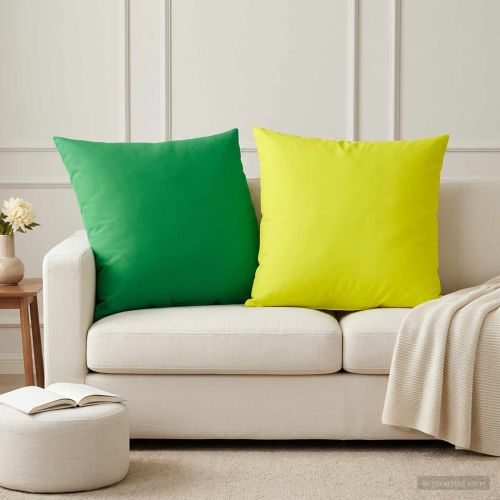 Калъфка за възглавница 6 pcs HEERLEN Зелено 80 x 80 cm
