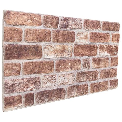 Стенни панели 10 бр. 100 x 50 cm Кафяво EPS пяна