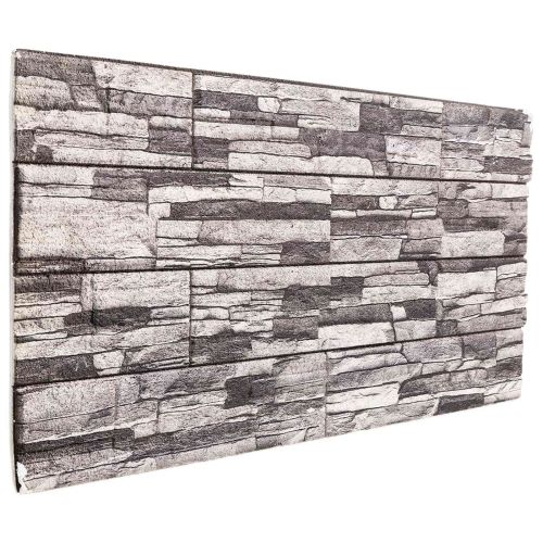 Стенни панели 10 бр. 100 x 50 cm Тъмен сив и светъл сив