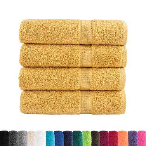 Премиум кърпи за баня SOLUND 4 бр златист 70x140 см 600 gsm