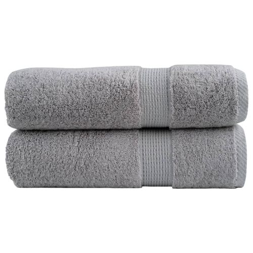 Премиум кърпи за душ SOLUND 2 бр. сиви 70x140 см 600 г/м²
