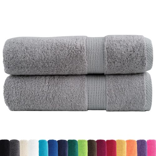Премиум кърпи за душ SOLUND 2 бр. сиви 70x140 см 600 г/м²