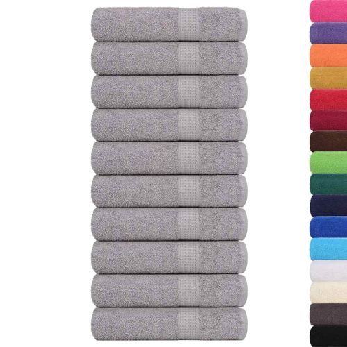 Кърпи за душ FROGN 10 бр. Сиви 70x140 см 360 г/м²