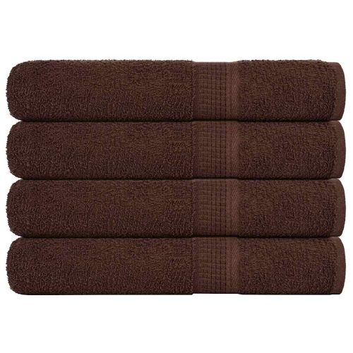 Кърпи за сауна FROGN 4 бр. Кафяви 80x200 см 360 г/м²