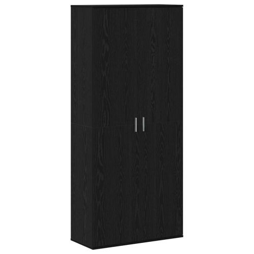 Висока масичка 80 x 35 x 180 см Инженерна дървесина Черен дъб