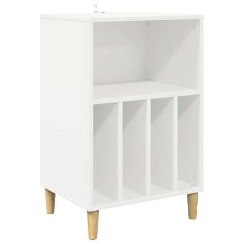Стойка за грамофон Бяло 47 x 39,5 x 74,5 см Инженерна дървесина