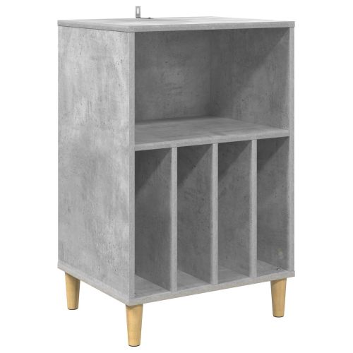 Стойка за грамофон Бетонно сиво 47 x 39,5 x 74,5 см