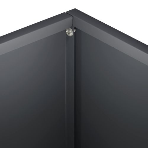 Градинска саксия 2 бр. Антрацит 40 x 30 x 30 см