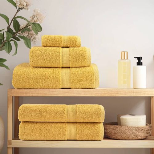 Премиум хавлиени кърпи SOLUND 4 бр злато 100x150 см 600 gsm