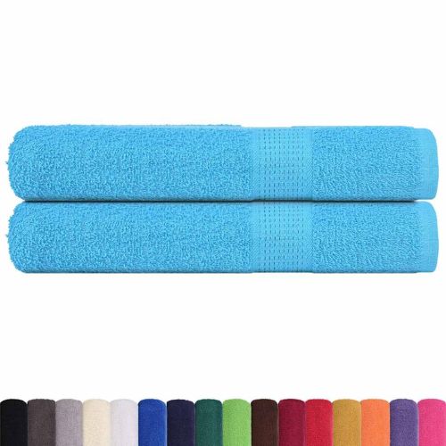 Кърпи за сауна FROGN 2 бр. Тюркоазени 80x200 см 360 г/м²