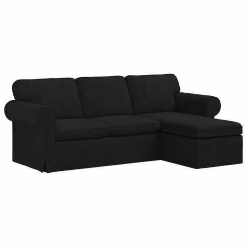 Диван Черно 215 x 138 x 80 см текстил