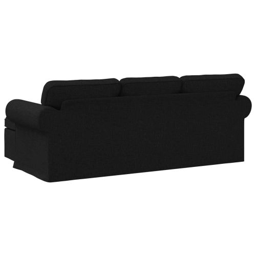 Диван Черно 215 x 138 x 80 см текстил