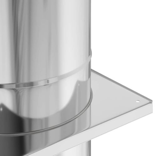 Разширение за комин Сребристо 35 x 35 x 132 см