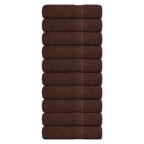 Кърпи за душ FROGN 10 бр. Кафяви 70x140 см 360 г/м²