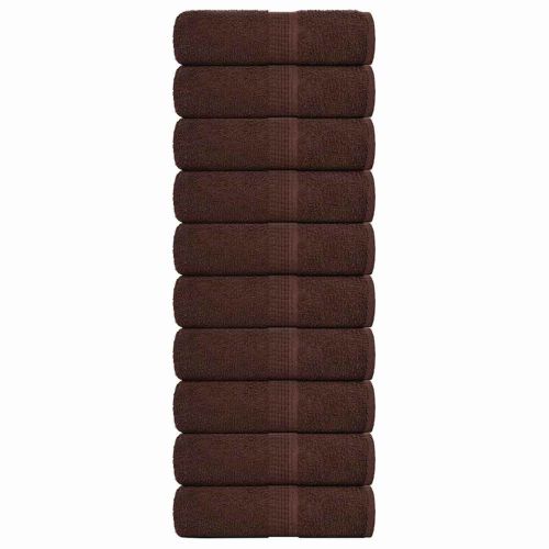 Кърпи за пране FROGN 10 бр. Кафяви 30x30 см 360 г/м²