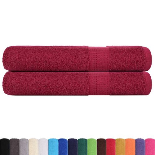 Кърпи FROGN 2 бр. бордо 100x200 см 360 г/м²