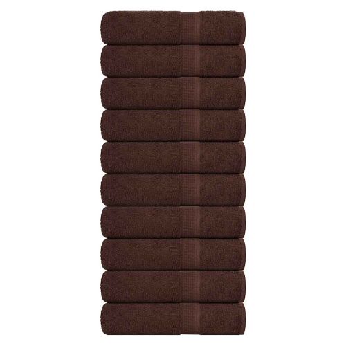 Кърпи за ръце FROGN 10 бр. Кафяви 50x100 см 360 г/м²