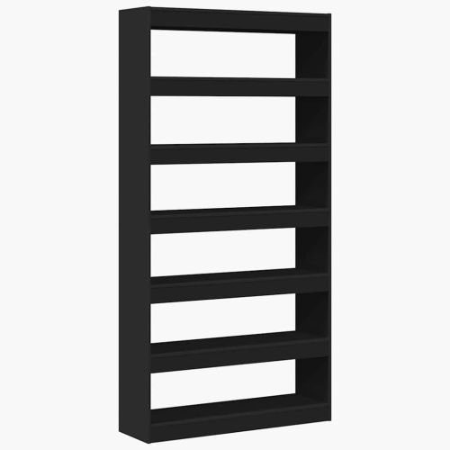 Шкаф за книги 6 нива 100 x 30 x 198 см Инженерна дървесина
