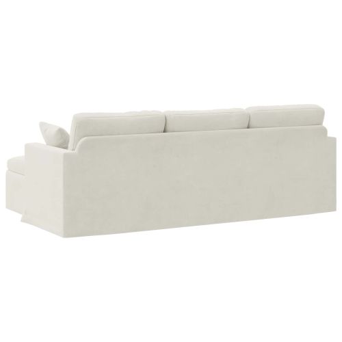 Диван Крем 228 x 134 x 80 см Кадифе