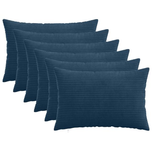 Калъфка за възглавница 6 pcs HEERLEN Морски син 40 x 60 cm