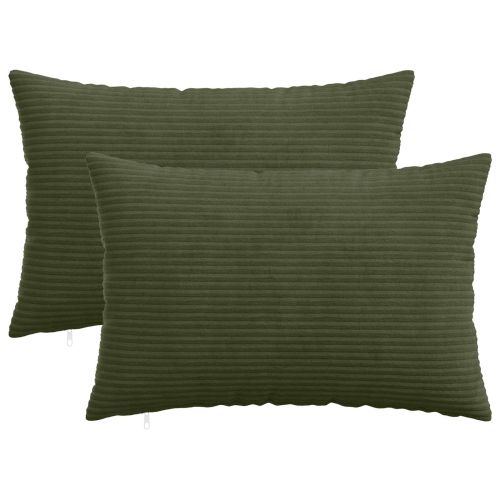 Калъфка за възглавница 2 pcs HEERLEN Зелено 40 x 60 cm кордурой