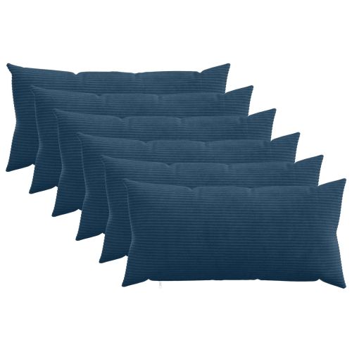 Калъфка за възглавница 6 pcs HEERLEN Морски син 40 x 70 cm