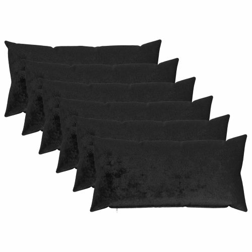 Калъфка за възглавница 6 pcs HEERLEN Черно 40 x 70 cm Фланела