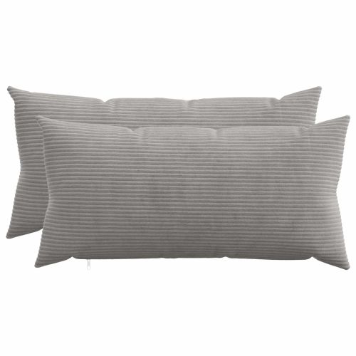 Калъфка за възглавница 2 pcs HEERLEN Светлосиво 40 x 80 cm