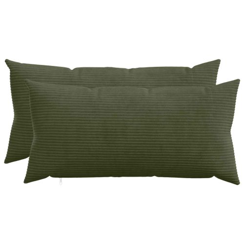 Калъфка за възглавница 2 pcs HEERLEN Зелено 40 x 80 cm кордурой