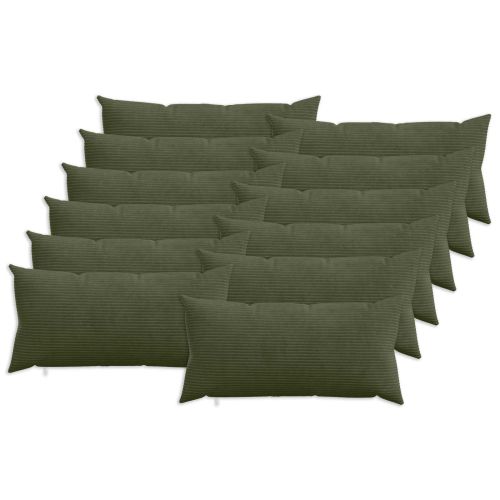 Калъфка за възглавница 12 pcs HEERLEN Зелено 40 x 80 cm