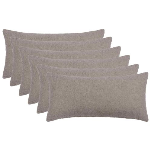 Калъфка за възглавница 6 pcs HEERLEN Светлосиво 40 x 80 cm