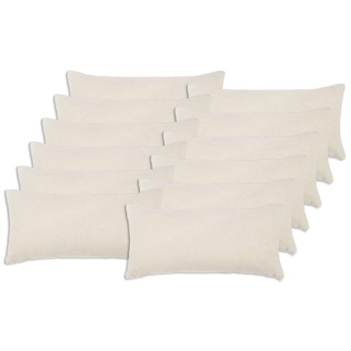 Калъфка за възглавница 12 pcs HEERLEN Кремаво 40 x 80 cm Букле