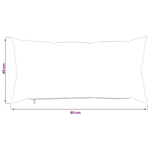 Калъфка за възглавница 6 pcs HEERLEN Розово 40 x 80 cm Букле