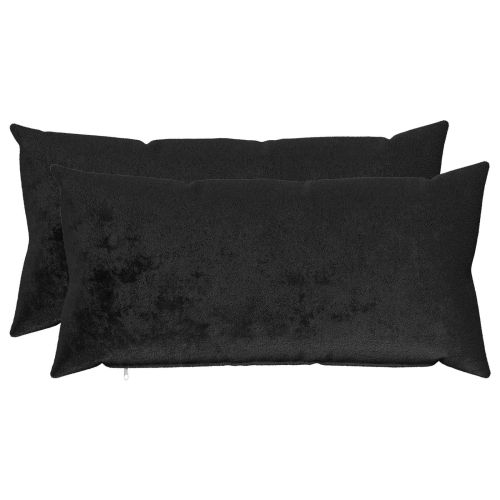 Калъфка за възглавница 2 pcs HEERLEN Черно 40 x 80 cm Фланела