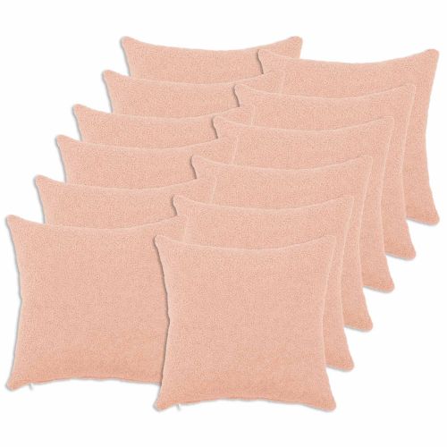 Калъфка за възглавница 12 pcs HEERLEN Розово 45 x 45 cm Букле