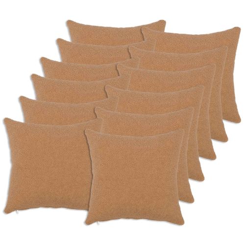 Калъфка за възглавница 12 pcs HEERLEN Бежово 45 x 45 cm Букле