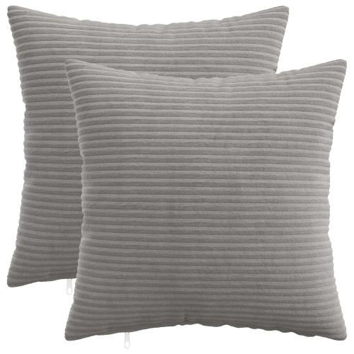 Калъфка за възглавница 2 pcs HEERLEN Светлосиво 50 x 50 cm