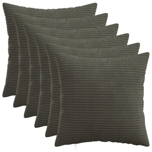 Калъфка за възглавница 6 pcs HEERLEN Антрацит 50 x 50 cm